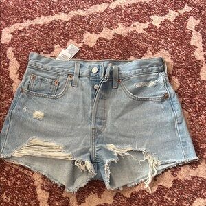 Women's Distressed Denim Shorts